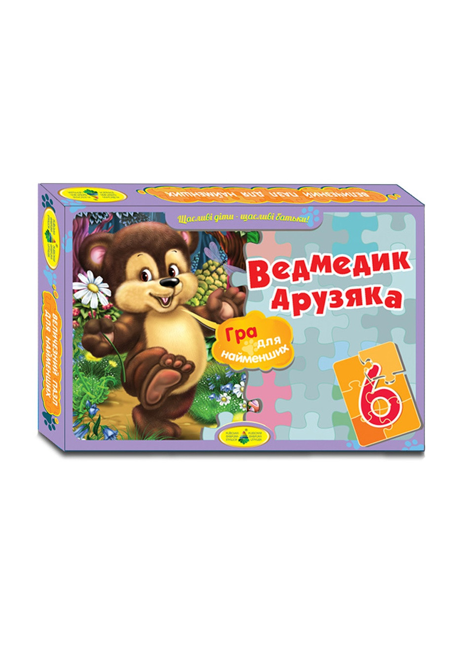 Пазл "Мишка Друзяка" цвет разноцветный ЦБ-00217352 Киевская фабрика игрушек (259786207)