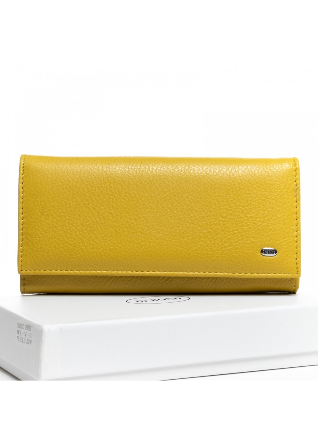 Шкіряний жіночий гаманець Classic W1-V-2 yellow Dr. Bond (261771335)