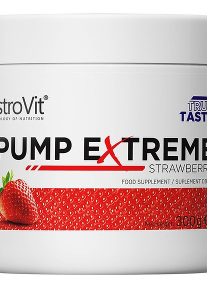 Pump Extreme 300 g /30 servings/ Strawberry Ostrovit (258499144)