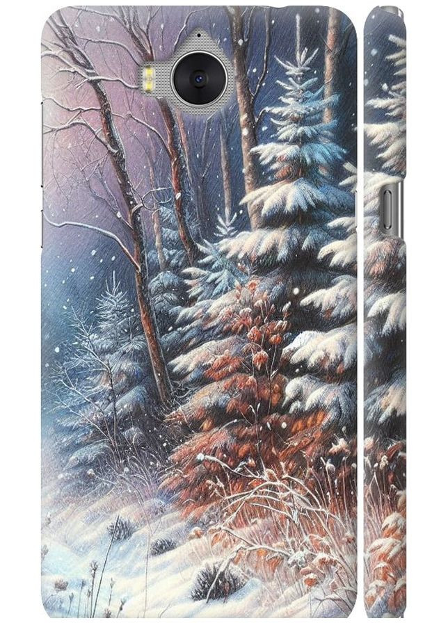 3D пластиковый матовый чехол 'Зимний пейзаж' для Endorphone Huawei Y5 2017 (275463492)