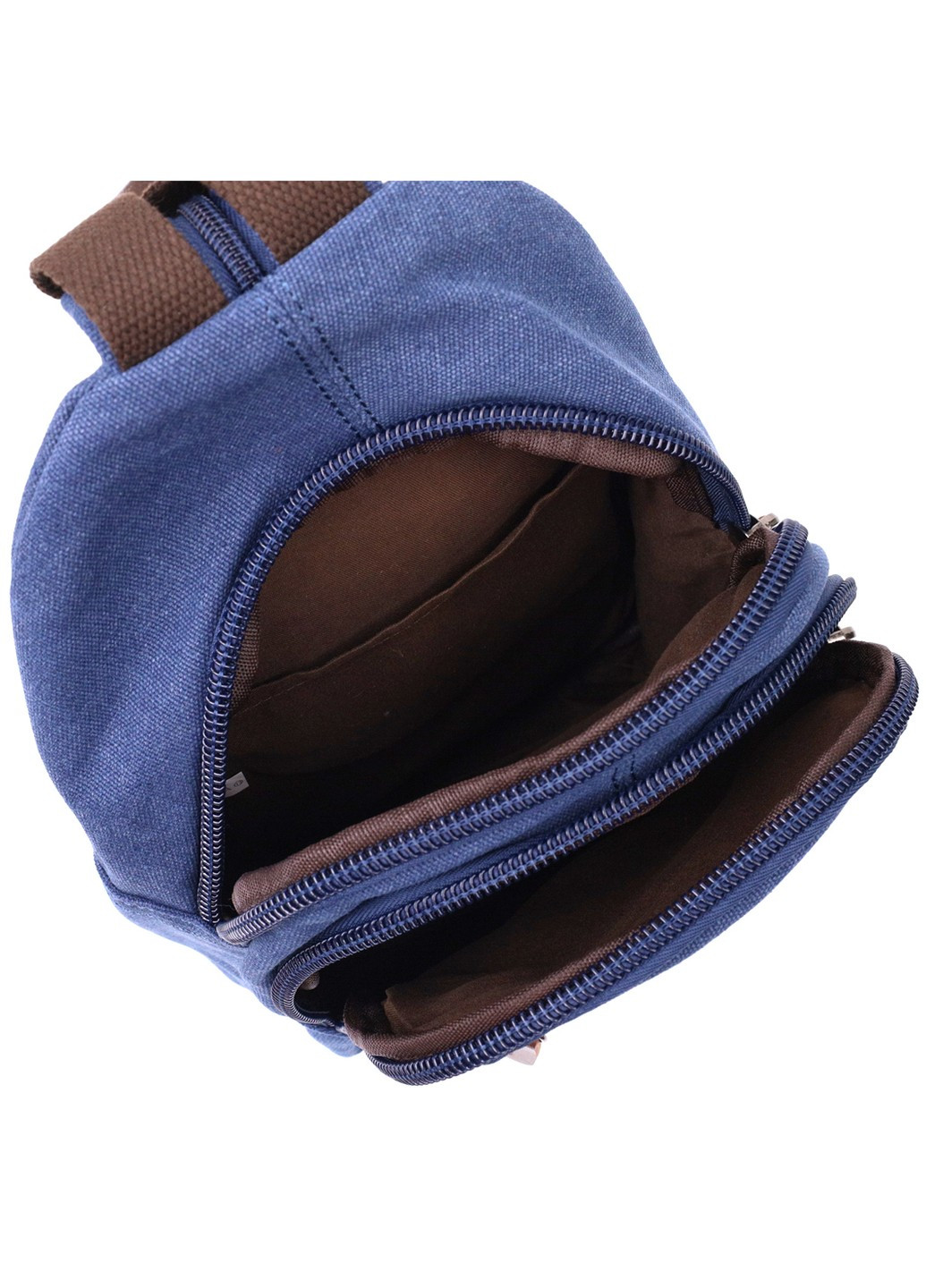 Удобная сумка для мужчин через плечо с уплотненной спинкой Vintagе 22176 Синий Vintage (267932145)