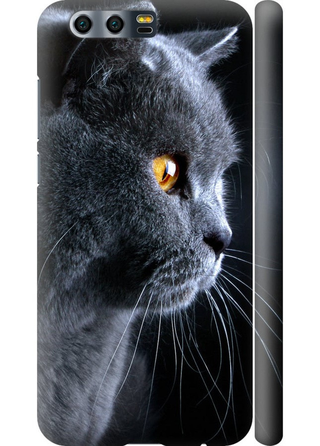 3D пластиковый матовый чехол 'Красивый кот' для Endorphone Huawei Honor 9 (257903185)