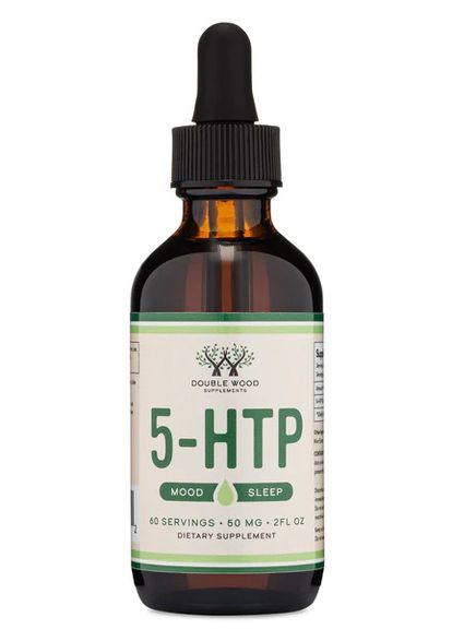 5-гидрокситриптофан Double Wood 5-HTP Liquid Drops 50 mg in 1 ml, 60ml Double Wood Supplements (263348343)