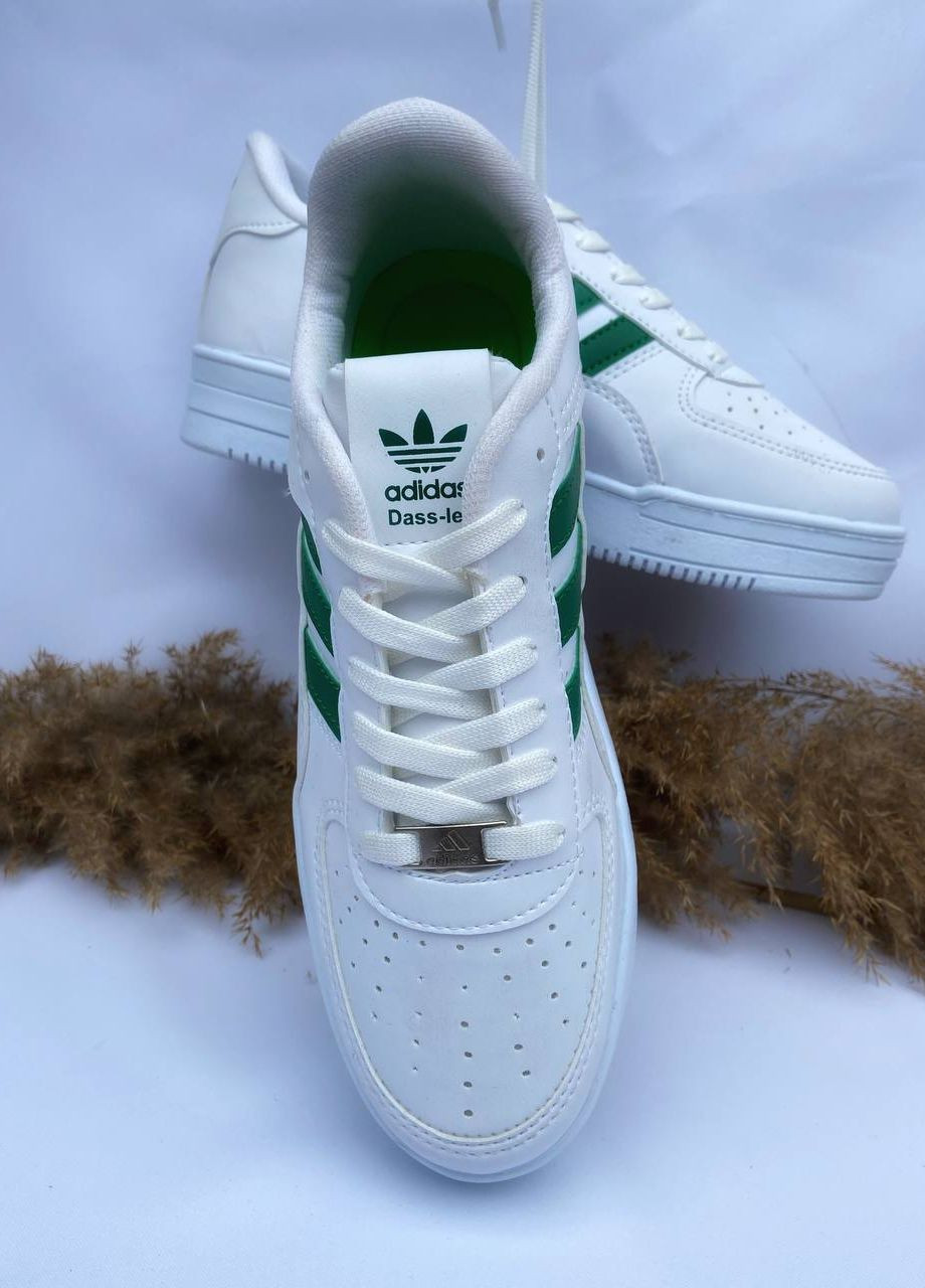 Белые демисезонные кроссовки с лого dass-ler white Vakko