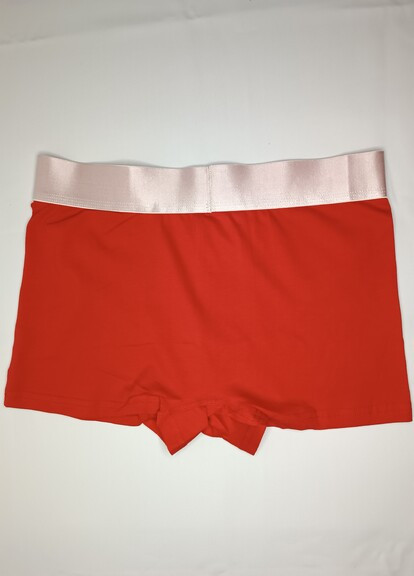 Модные красные мужские трусы боксеры с толстой резинкой No Brand (270368352)