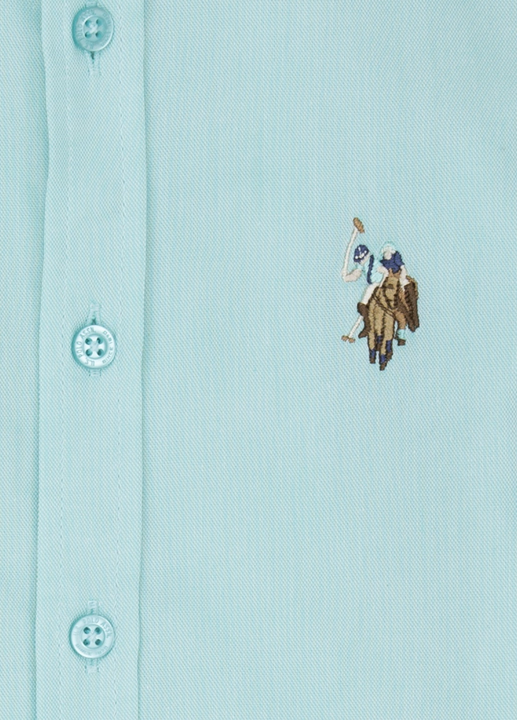 Мятная рубашка U.S. Polo Assn.