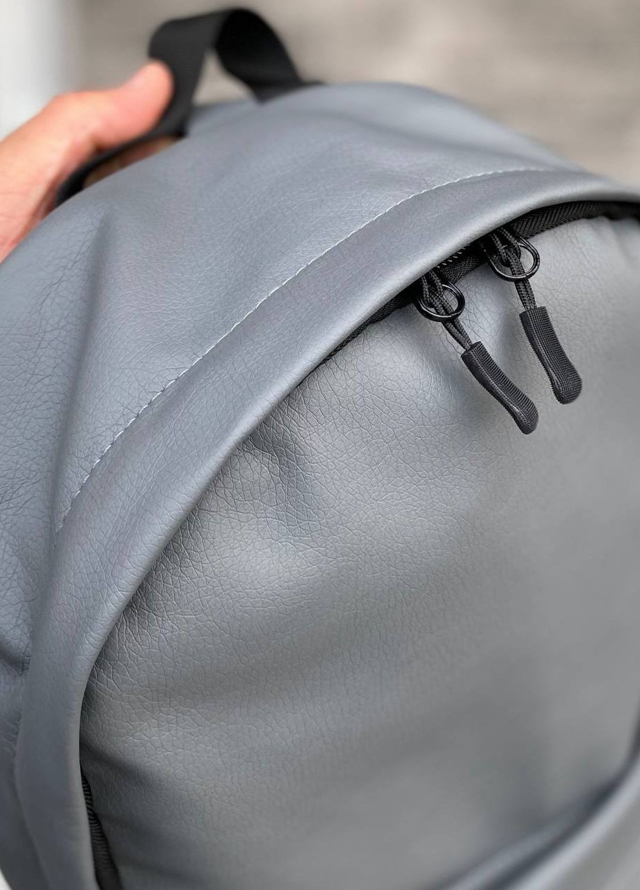 Серый матовый рюкзак универсальный портфель Town Style grey No Brand (265399756)