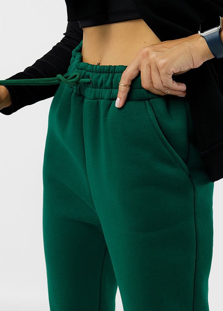 Женские спортивные брюки цвет зеленый ЦБ-00223869 Yuki (261845113)