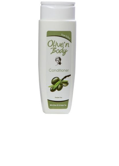 Кондиціонер для волосся з екстрактом листя оливи та зеленим чаєм Olive’n Body, 400 мл Rain (278648326)
