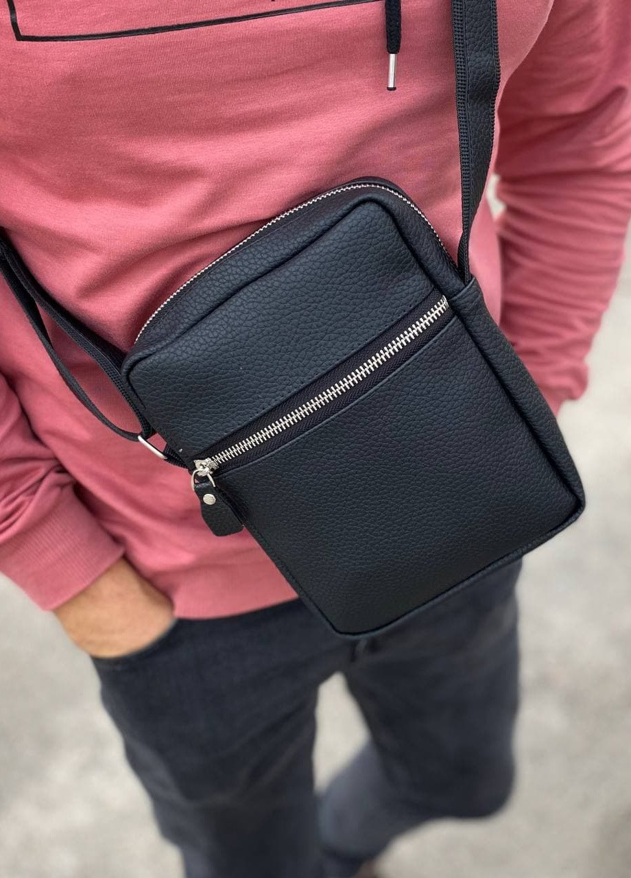 Чоловіча барсетка сумка через плече чорний месенджер Mini Flotar original No Brand (258260637)