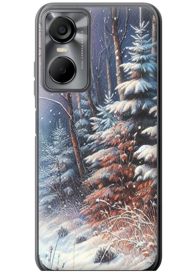 Силиконовый чехол 'Зимний пейзаж' для Endorphone Tecno POP 6 Pro BE8 (275460696)