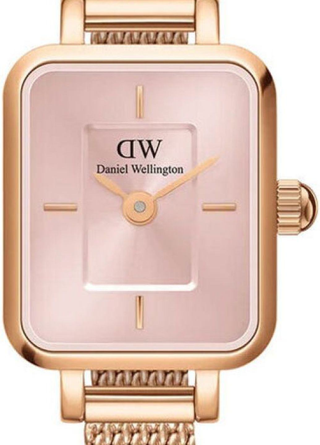 Часы Quadro Mini Melrose Rose Gold Blush DW00100650 кварцевые fashion Daniel Wellington (276963964)