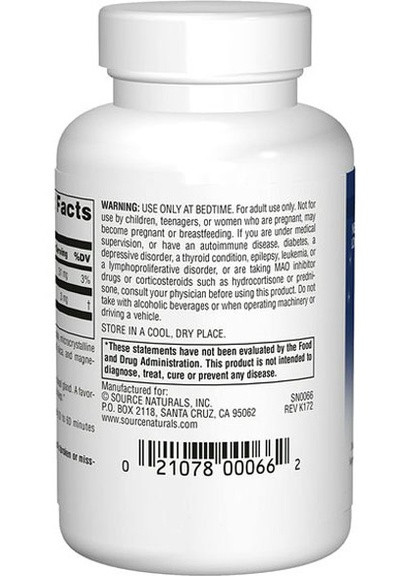 Melatonin 3 mg 120 Tabs Source Naturals (256719668)