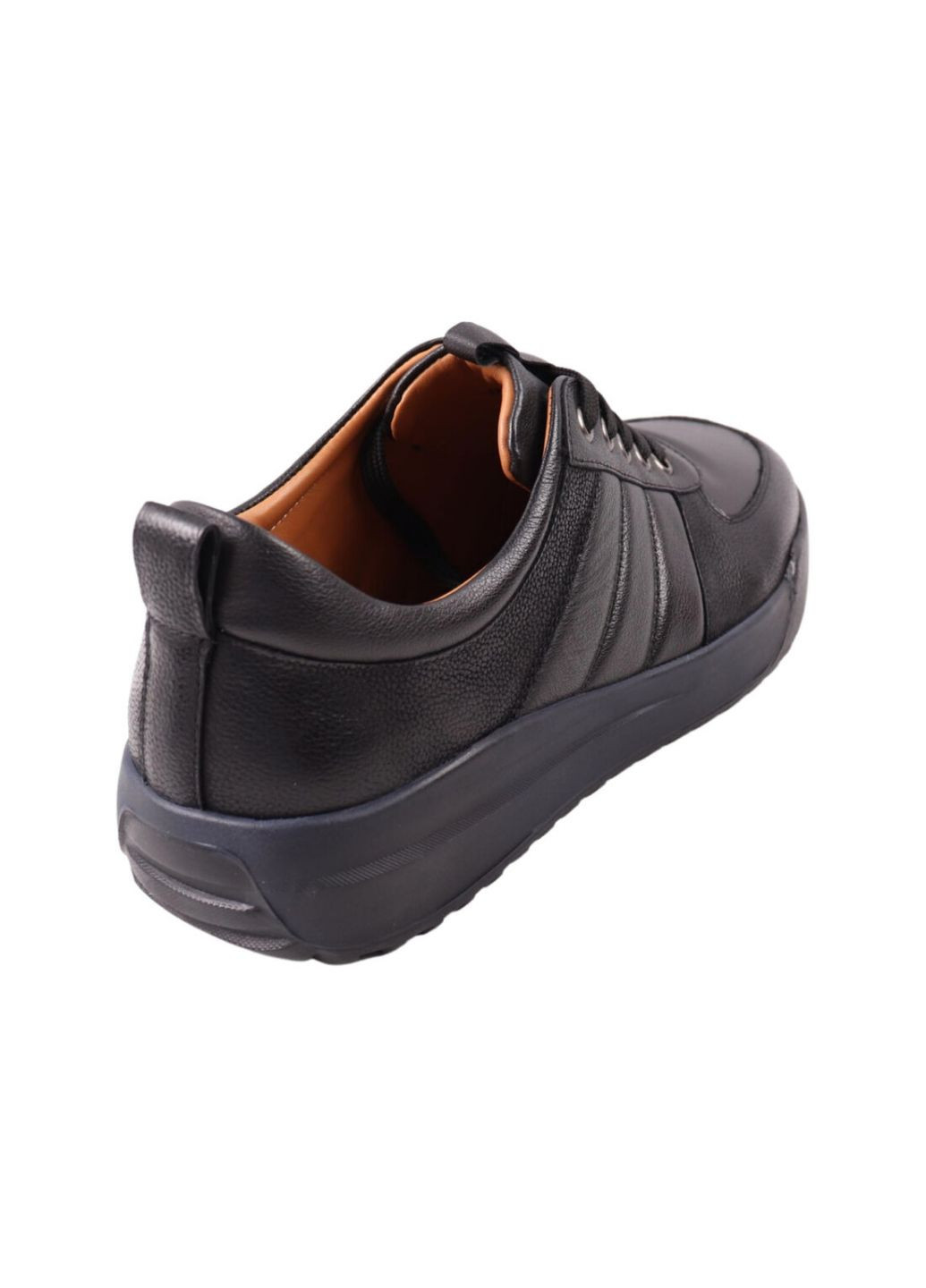 Черные кеды мужские черные натуральная кожа Emillio Landini 66-23DTC