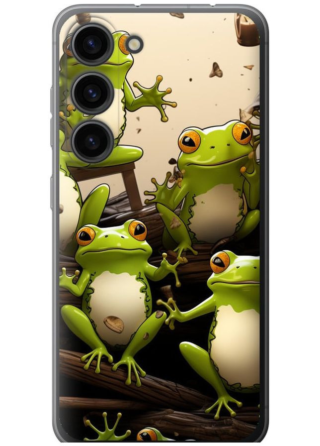 Силіконовий чохол 'Жабки' для Endorphone Samsung Galaxy S23 (266910124)