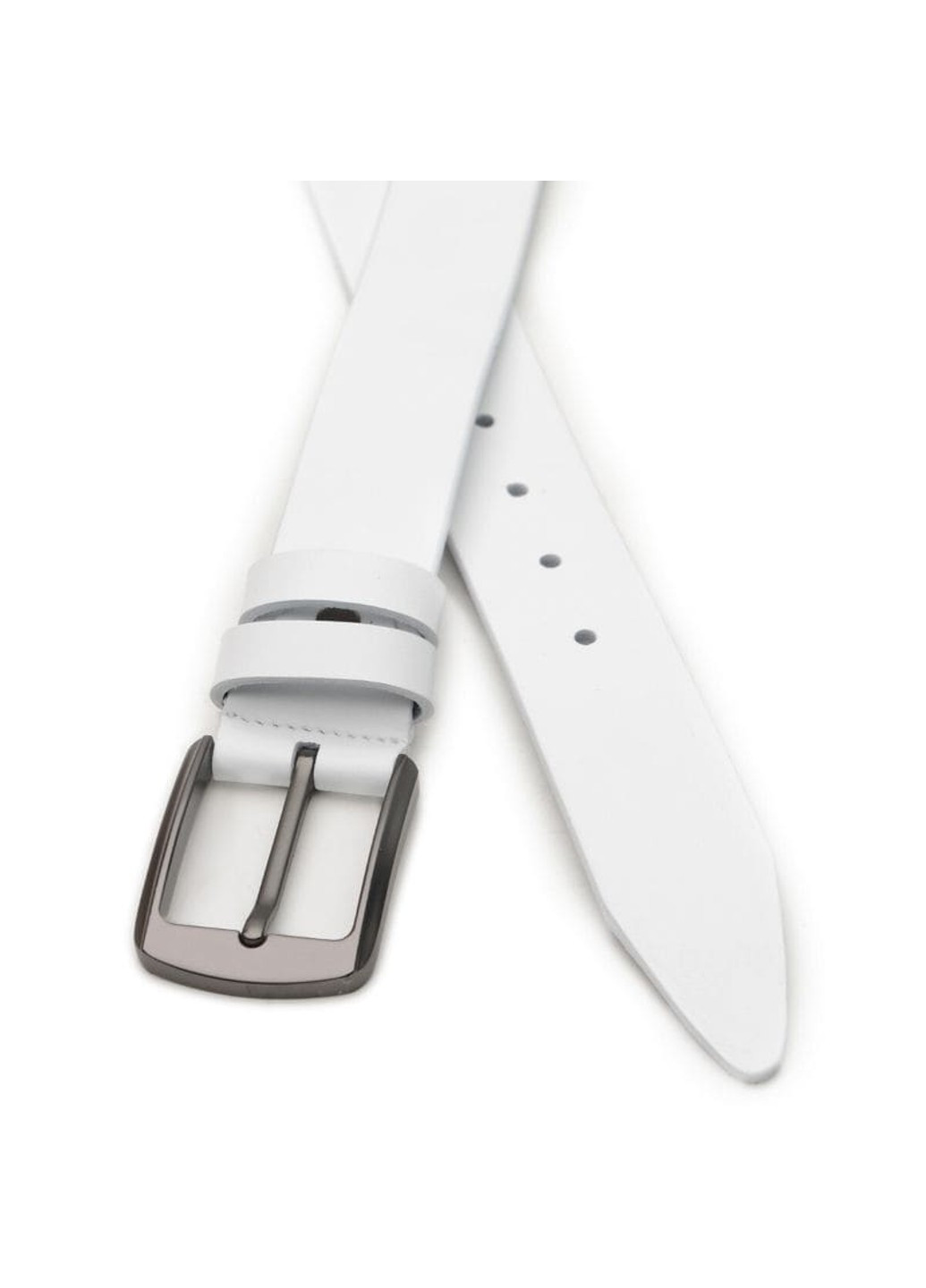 Мужской кожаный ремень V1115GX37-white Borsa Leather (266144000)
