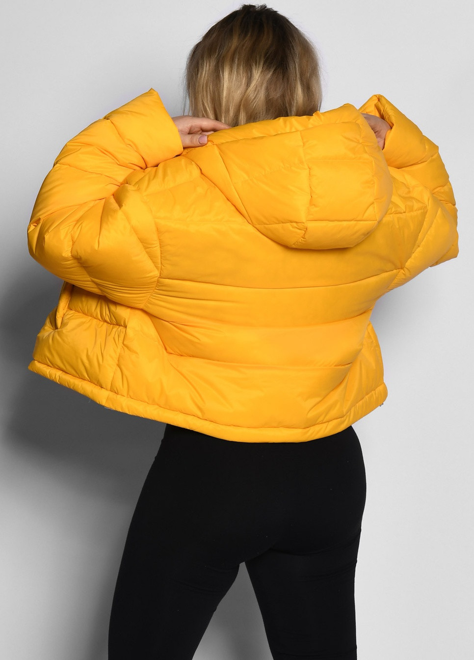 Желтая демисезонная женская демисезонная куртка X-Woyz