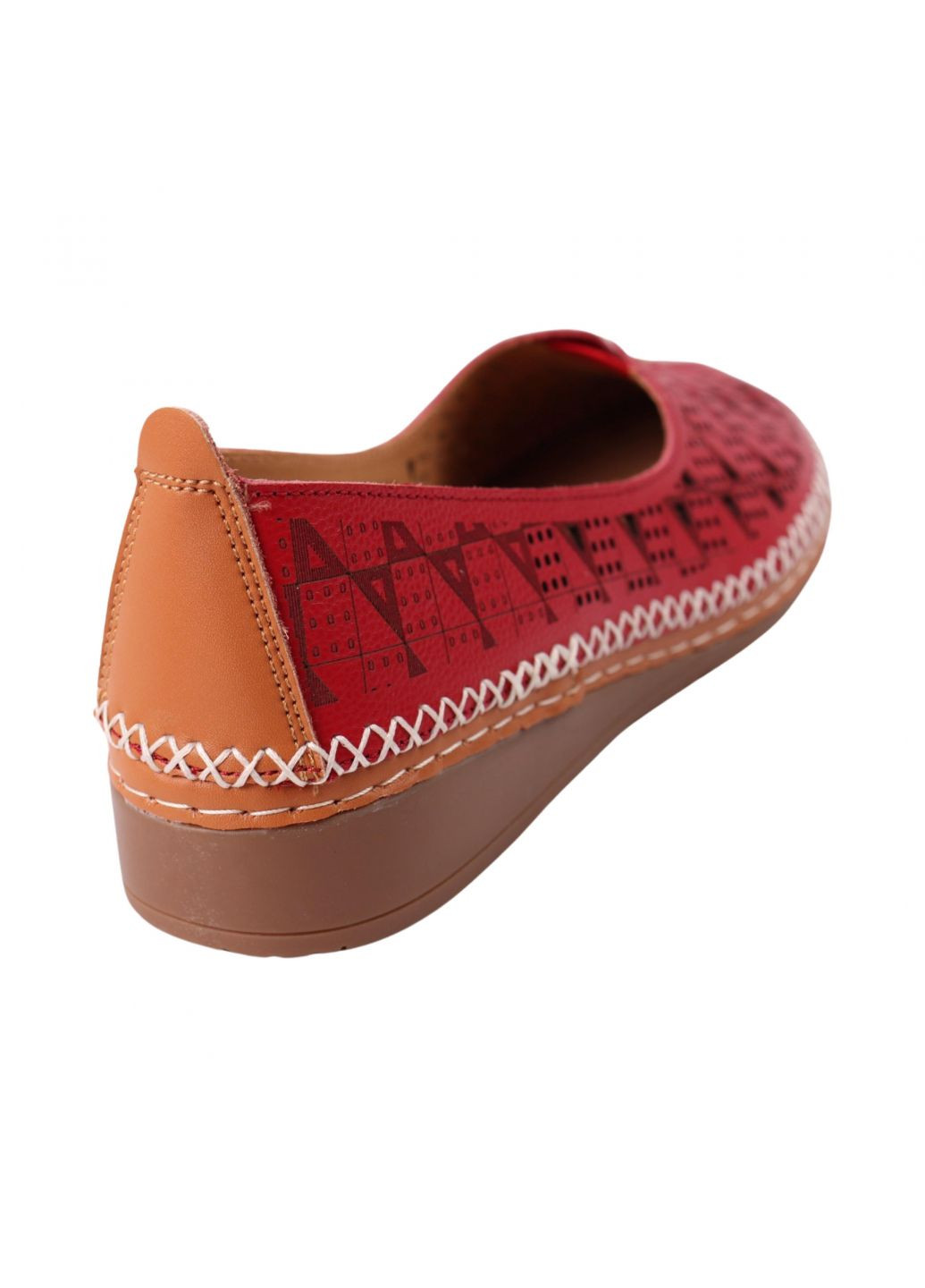 Туфли женские красные натуральная кожа Lifexpert