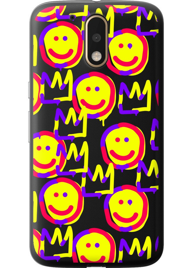 Силиконовый чехол 'Смайлики v2' для Endorphone Motorola MOTO G4 PLUS (258214289)