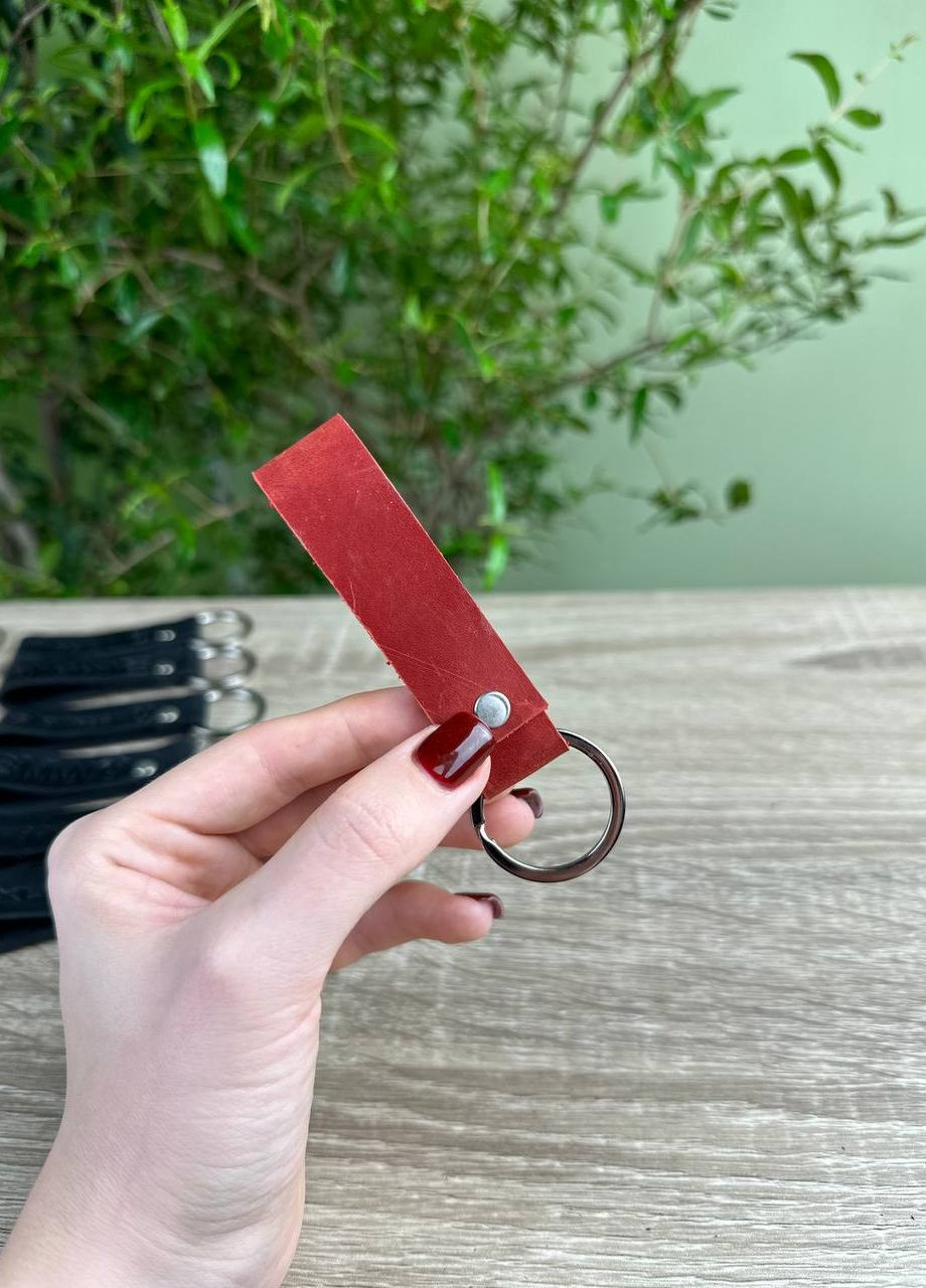 Кожаный женский авто брелок на ключи петелька Skoda VI&VA (264653308)