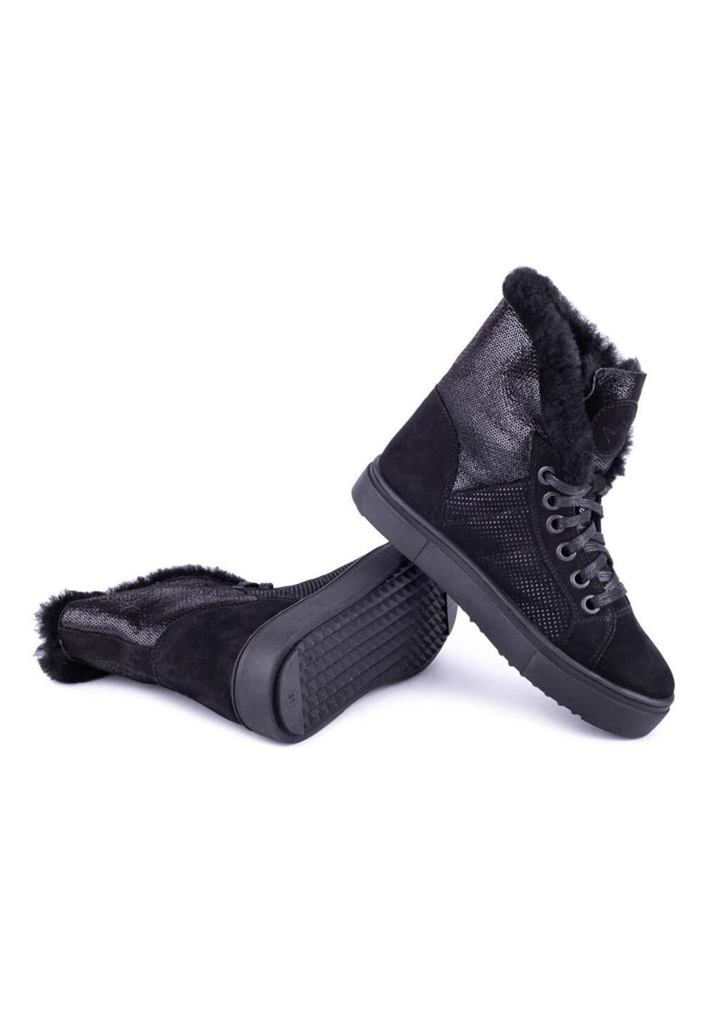 Зимние ботинки женские бренда 8500764_(52ш) Mida из натурального нубука
