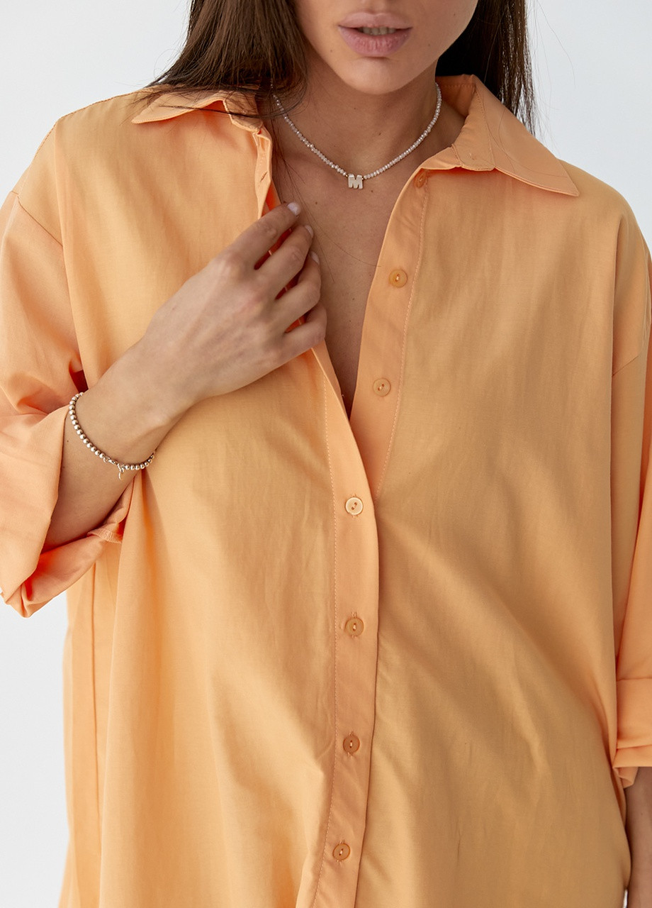 Оранжевая рубашка No Brand