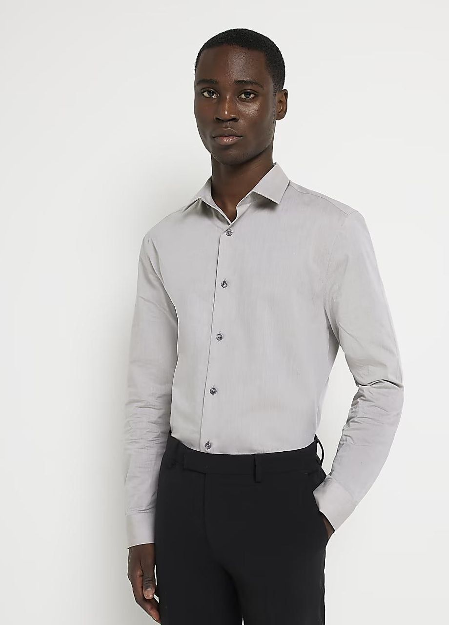 Сорочка демісезон,сірий, River Island (261254735)