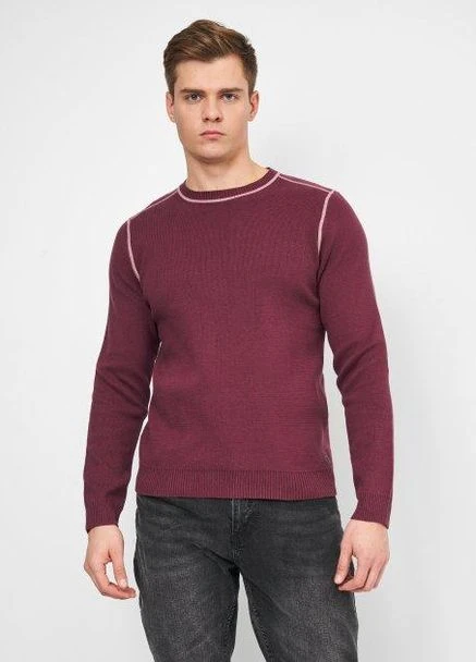 Бордовый джемпер,бордовий, JACK&JONES