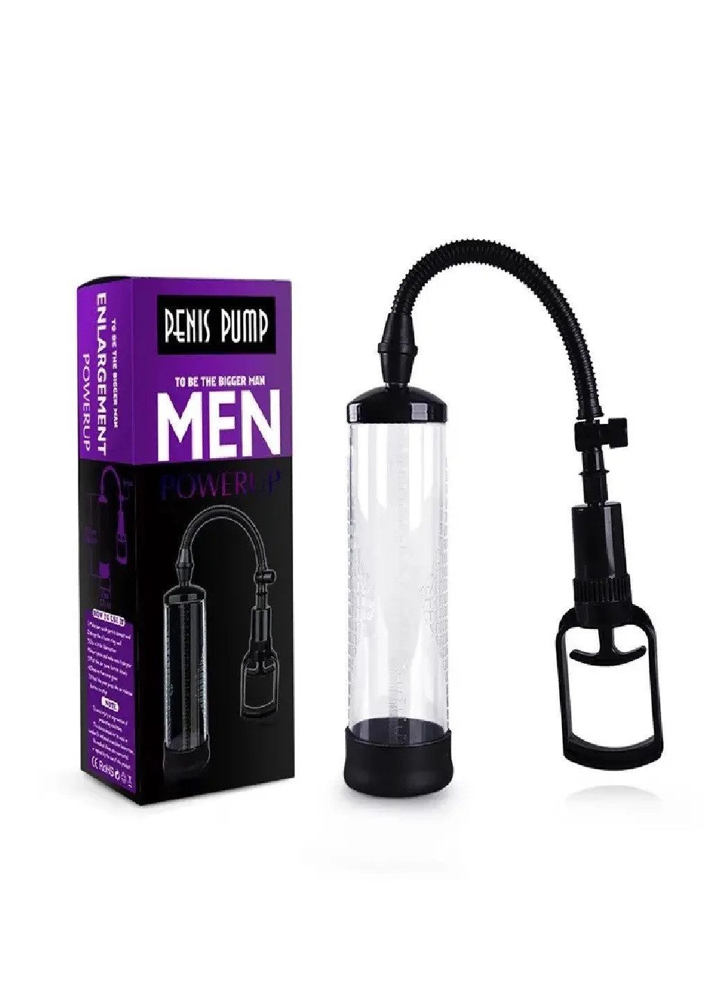 Помпа вакуумная для увеличения пениса интимная секс игрушка для мужчин Penis Pump 22*6.9 см No Brand (278000797)