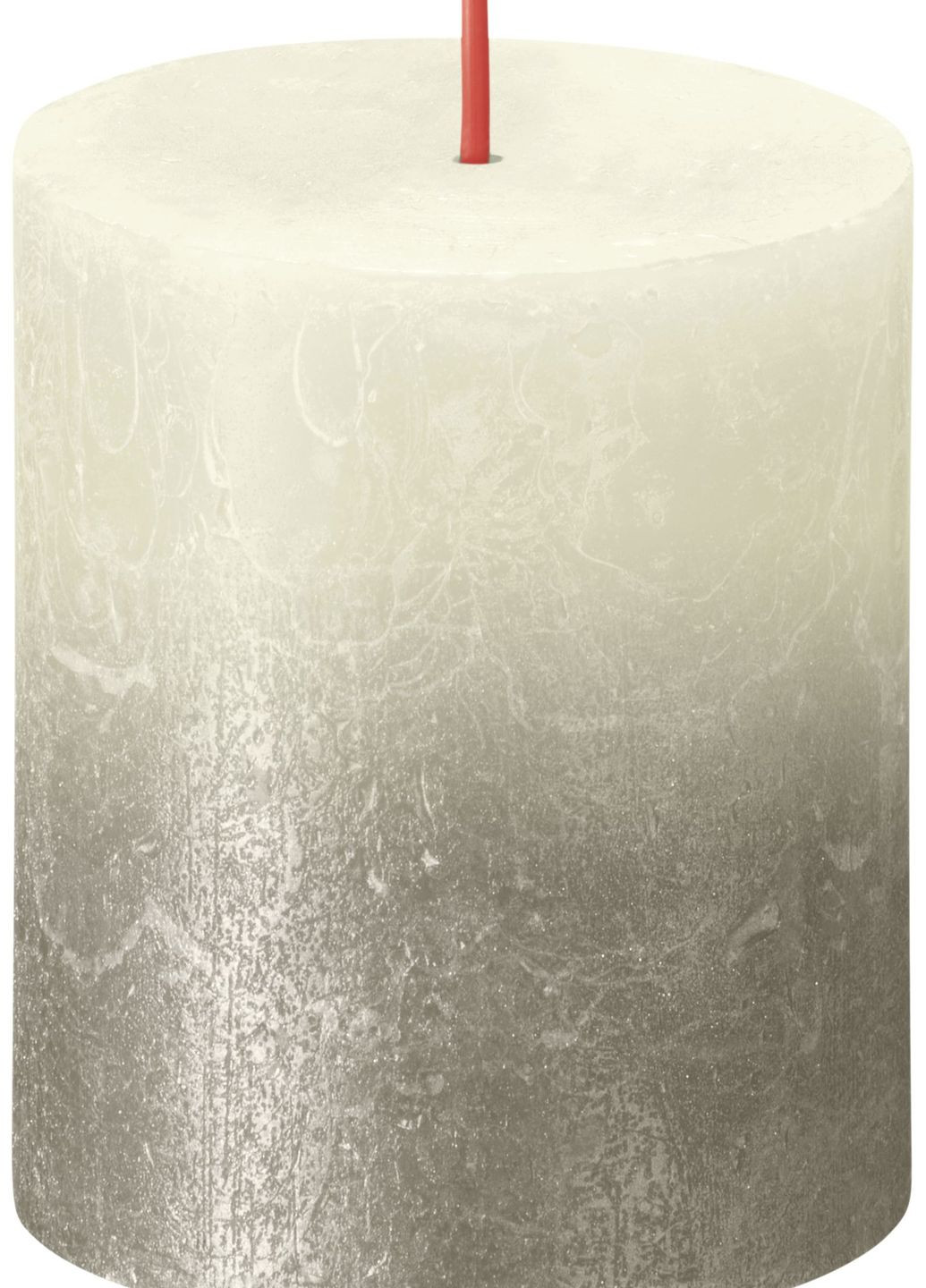 Свічка Рустик SHINE стовпчик 13х6.8см ніжні перли + шампань (BOL-647106) Bolsius (263945493)