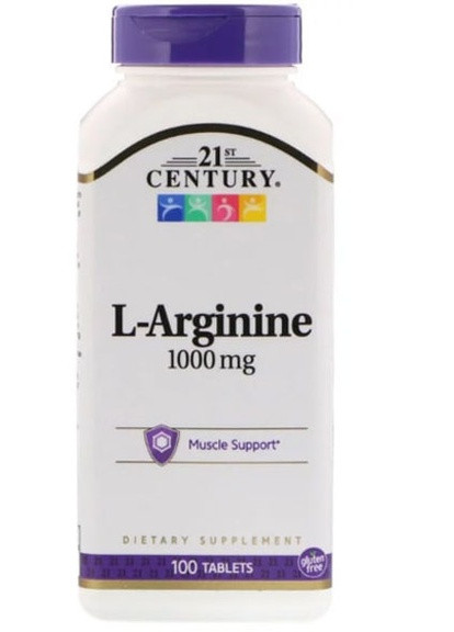 Health Care L-Arginine Maximum Strength 1000 mg 100 Tabs CEN-27086 21st Century (256719720)