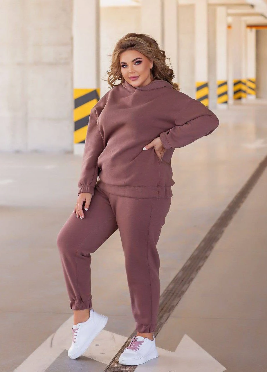 Стильный модный теплый женский спортивный костюм InFashion Спортивный костюм (262603474)