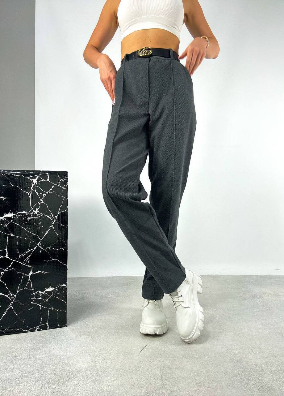 Жіночі теплі штани колір сірий р.46/48 443905 New Trend (276255217)