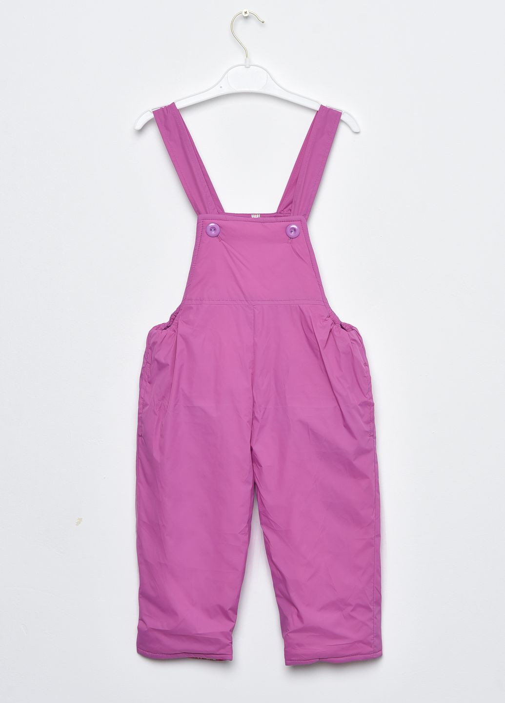 Фіолетова зимня куртка та напівкомбінезон дитячий для дівчинки єврозима фіолетового кольору Let's Shop