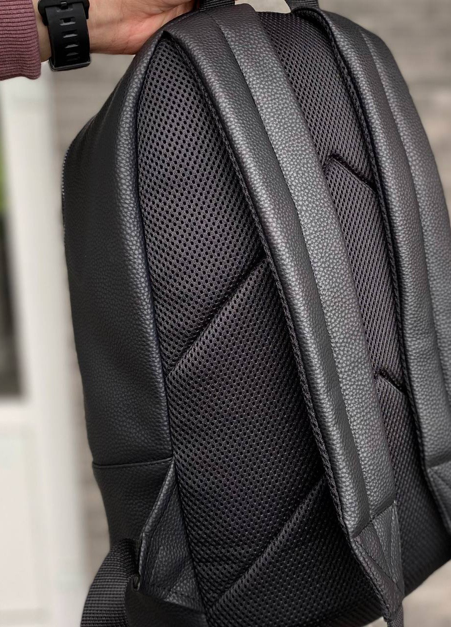 Чоловічий чорний рюкзак портфель екокожу Nikita Flotar No Brand (258722953)