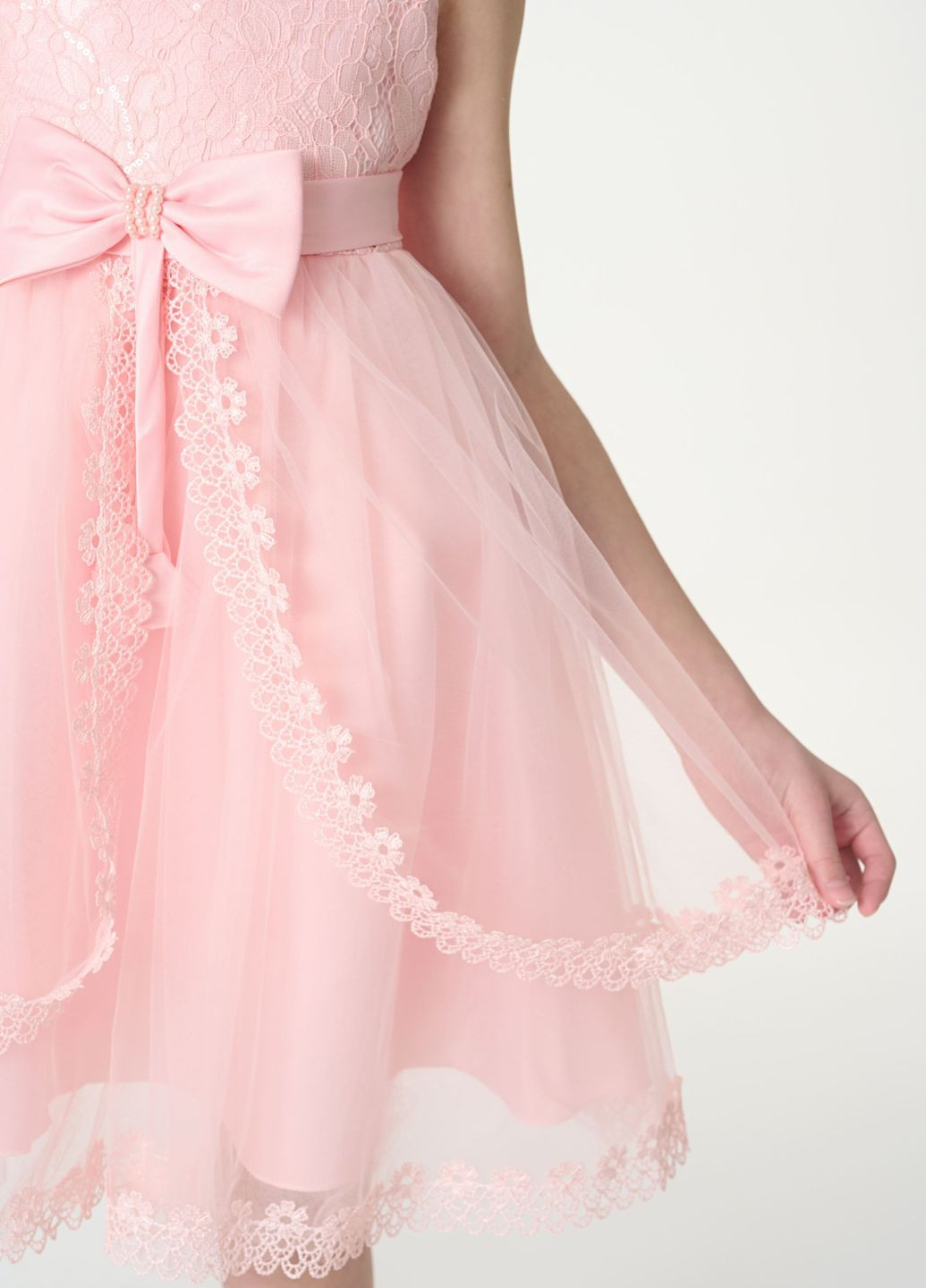 Рожева ошатна рожева сукня з бантом Yumster (260391048)