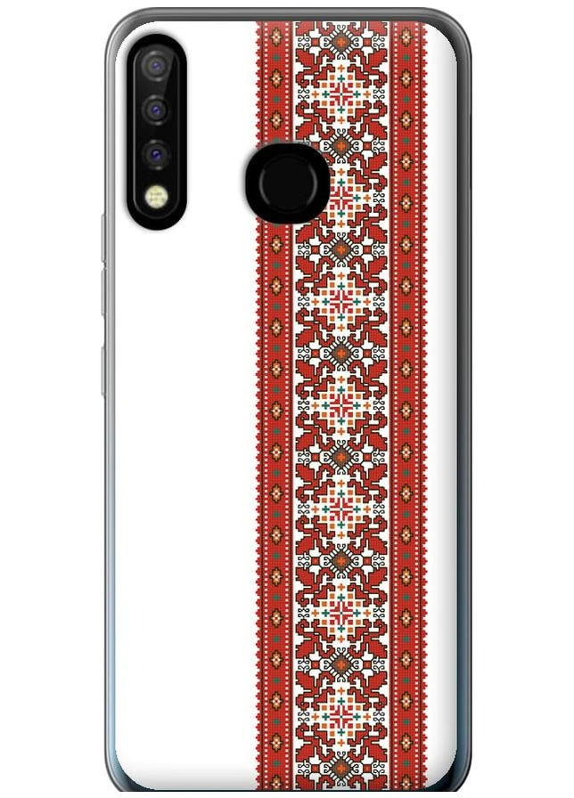 Силіконовий чохол 'Вишиванка 19' для Endorphone Tecno Camon 12 CC7 (269359386)