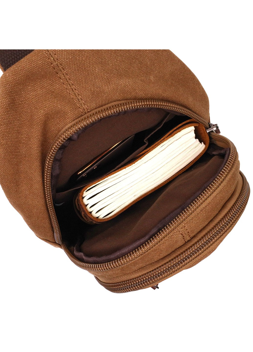 Оригинальная сумка для мужчин через плечо с уплотненной спинкой Vintagе 22177 Коричневый Vintage (267932173)