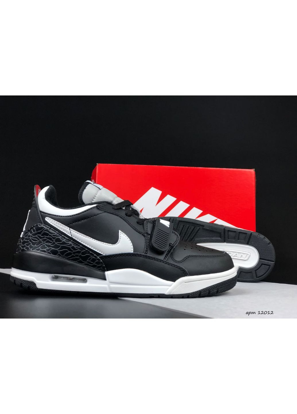 Чорні Осінні кросівки чоловічі, вьетнам Nike Jordan Legacy 312 Low