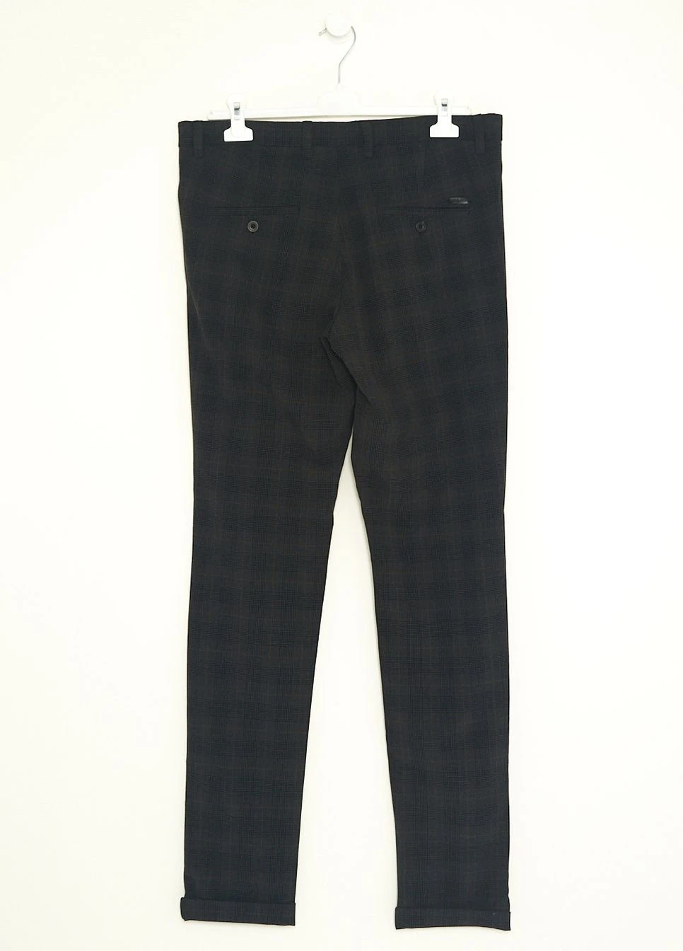 Брюки демісезон,сірий в кольорову смужку, JACK&JONES (260594478)