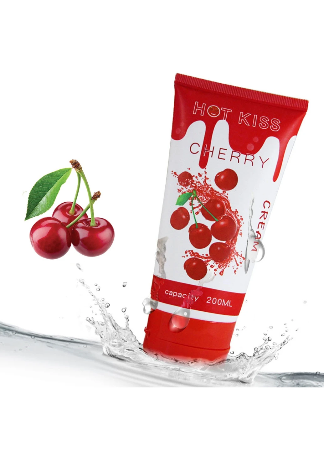 Лубрикант Hot Kiss Вишня на водной основе Langsha (258658857)