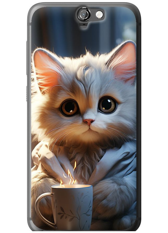 Силіконовий чохол 'Білий кіт' для Endorphone HTC One A9 (276396025)