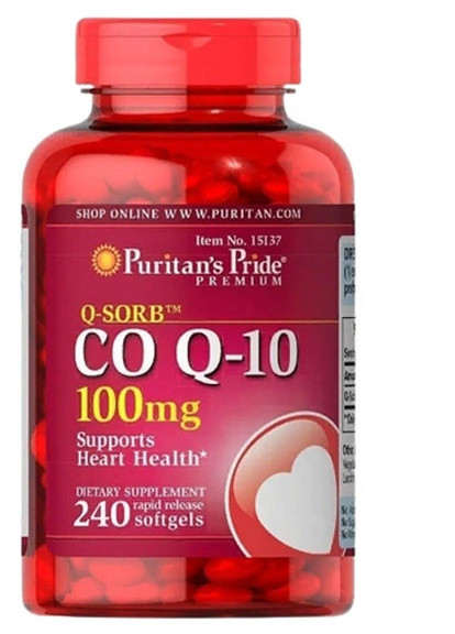 Puritan's Pride Q-Sorb Co Q-10 100 mg 240 Softgels Puritans Pride (256723432)