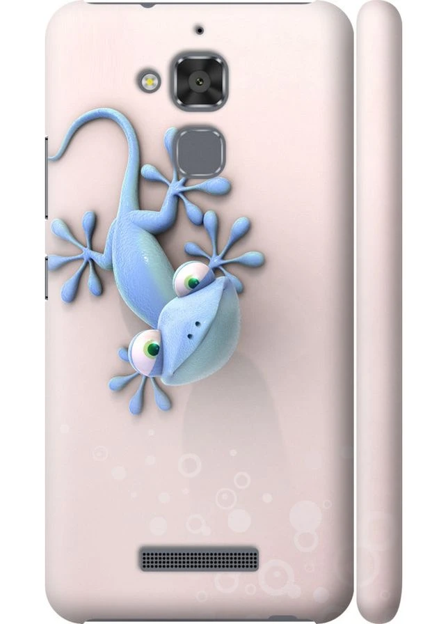 3D пластиковый матовый чехол 'Геккончик' для Endorphone Asus Zenfone 3 Max ZC520TL (260632147)