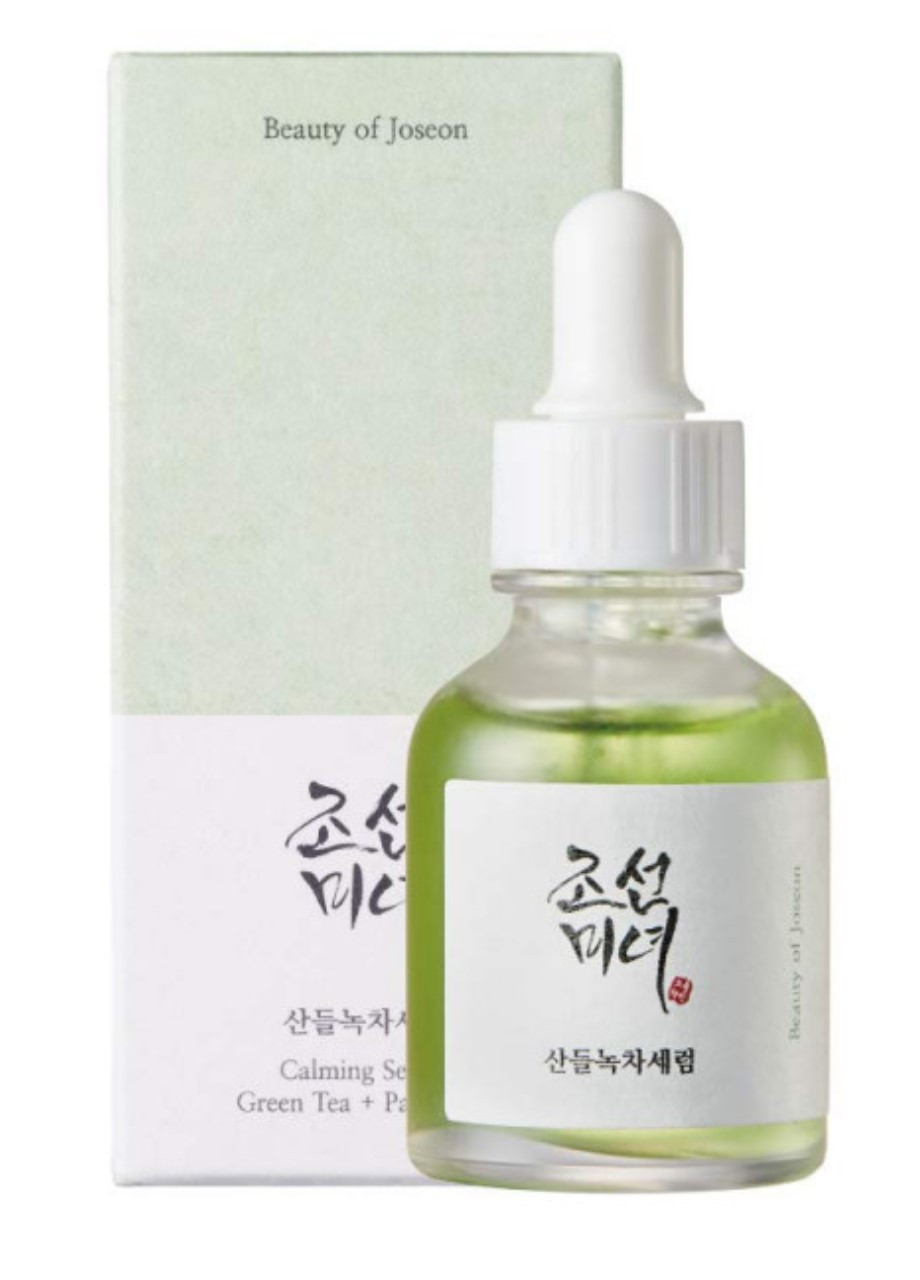 Успокаивающая сыворотка Calming Serum Green tea + Panthenol 30 ml Beauty of Joseon (268218762)