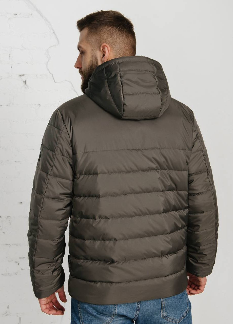 Оливковая (хаки) демисезонная весенняя мужская куртка большого размера SK