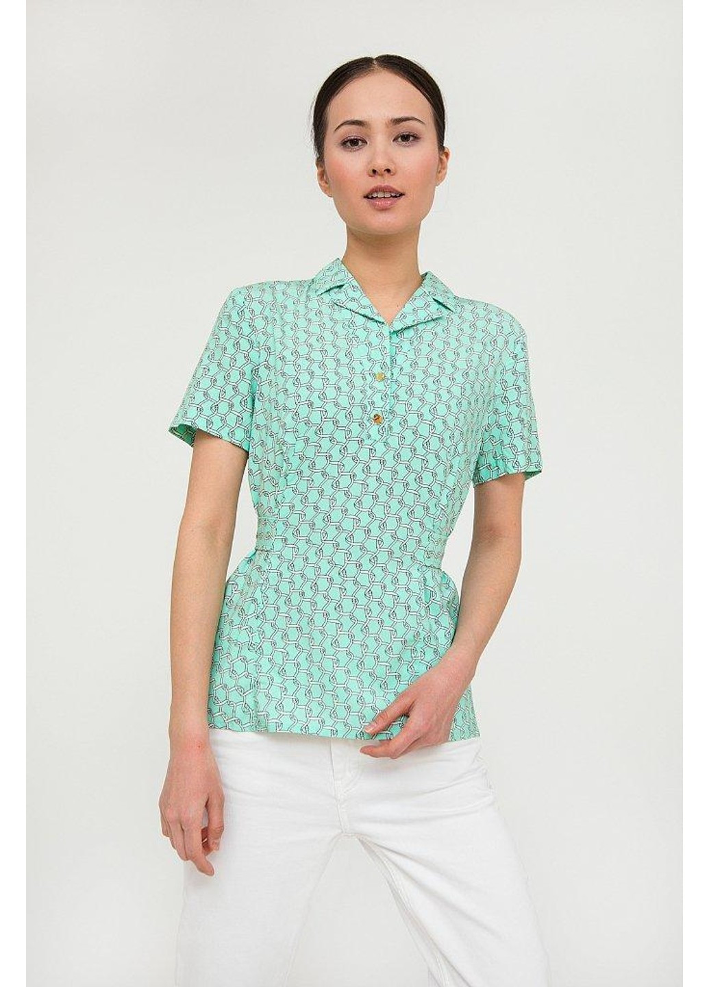 Бірюзова блуза s20-11063-915 Finn Flare