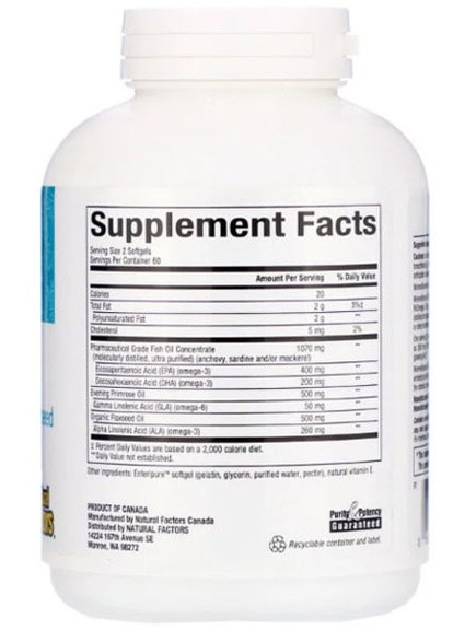 WomenSense RxOmega-3 120 Softgels NFS-04913 Natural Factors (257252516)