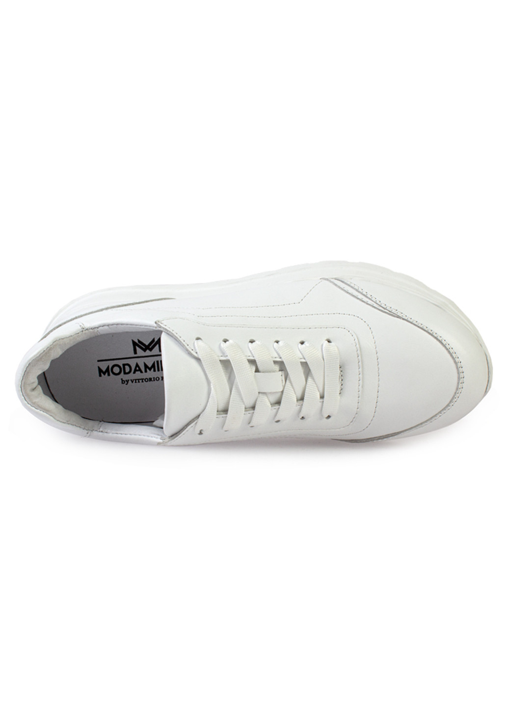 Белые демисезонные кроссовки женские бренда 8200316_(1) ModaMilano