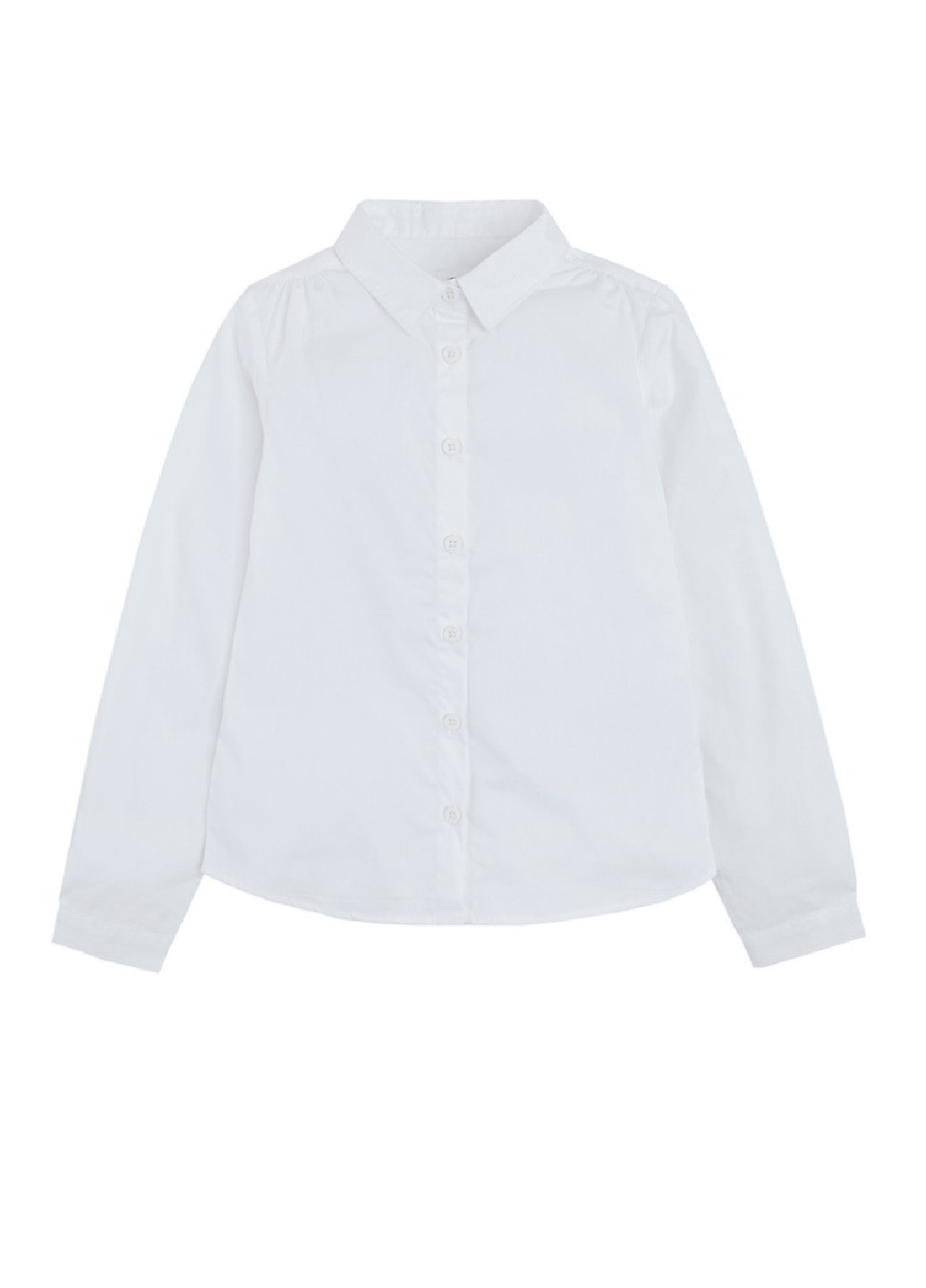 Белая однотонная блузка Cool Club демисезонная